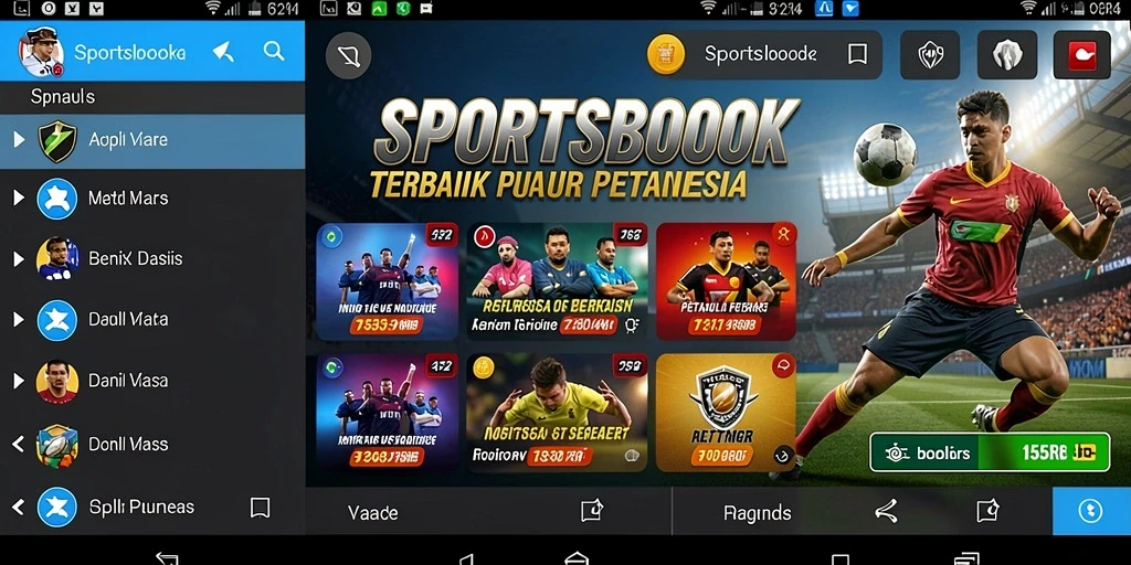 Tampilan menarik dari antarmuka 55RP saat melakukan taruhan.