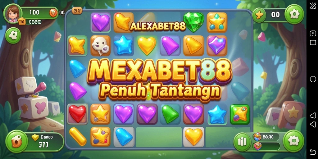 Tampilan gameplay <strong>ALEXABET88</strong> yang penuh warna dan menarik.