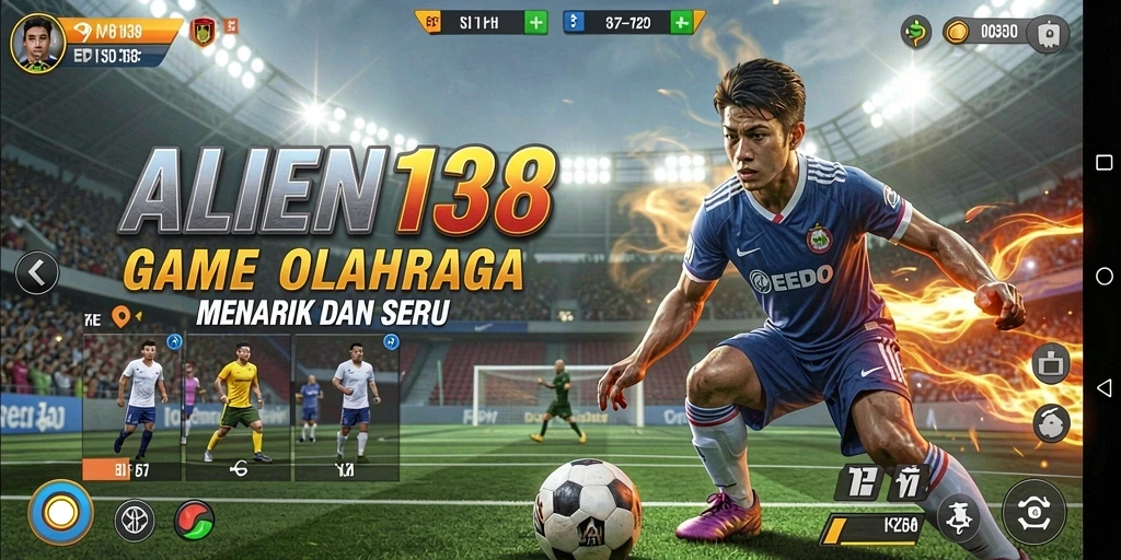 Tampilan gameplay seru dalam ALIEN138 yang menunjukkan aksi olahraga penuh adrenalin.