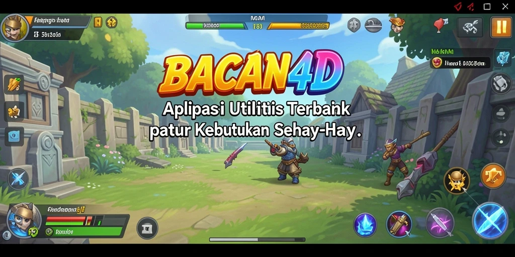 Tampilan utama BACAN4D dengan fitur-fitur utilitas yang lengkap.