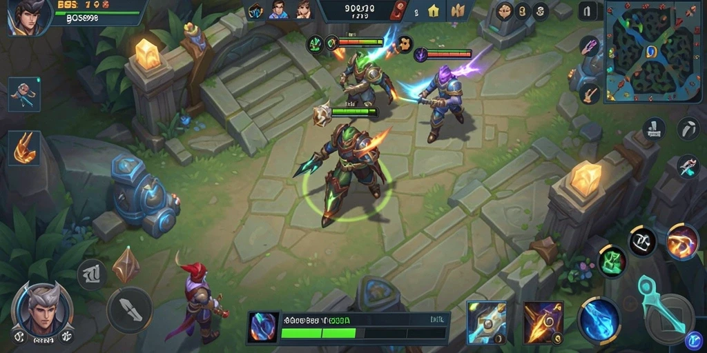 Gameplay seru dengan strategi tim yang menakjubkan.