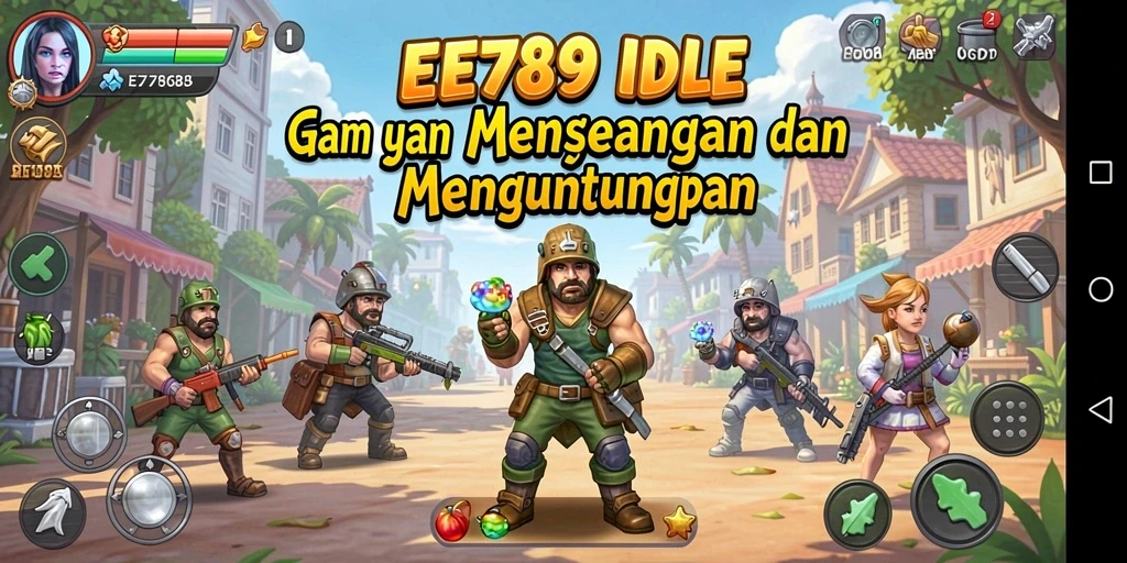 Tampilan gameplay EE789 yang menarik dengan elemen Idle yang memikat.