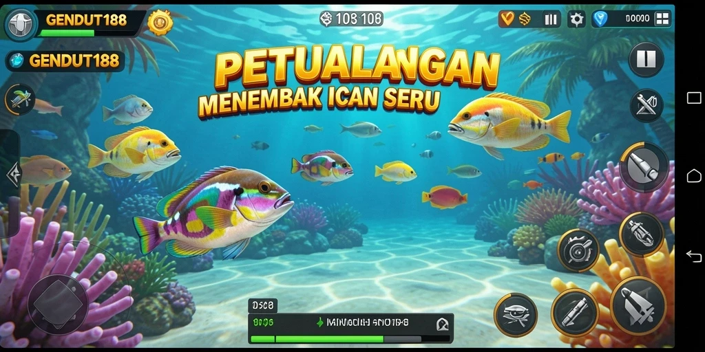 Tampilan gameplay GENDUT188 yang seru dan penuh warna.