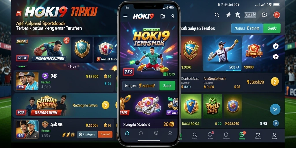 Tampilan antarmuka utama HOKI9 dengan berbagai pilihan taruhan olahraga.