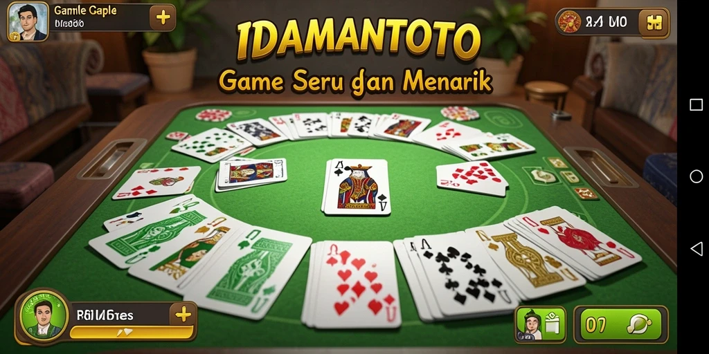 Gameplay seru Gaple di IDAMANTOTO dengan tampilan grafis yang memukau.