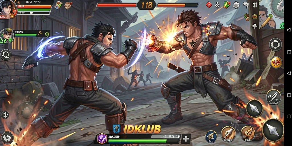 Tangkapan layar gameplay IDKLUB yang penuh aksi dan seru.