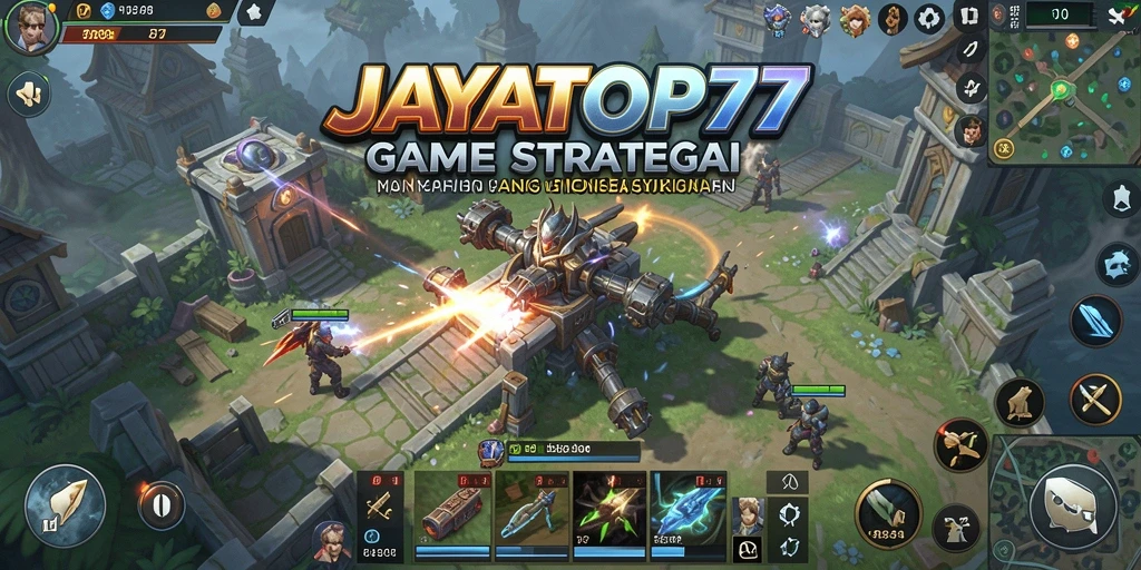 Tampilan menarik dari gameplay strategi dalam JAYATOP77.