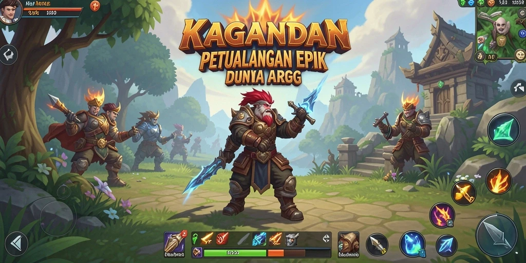 Screenshot KAGANDAN menampilkan aksi pertarungan yang menegangkan dalam game ARPG.