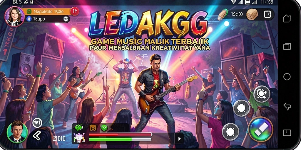 Tampilan gameplay LEDAKGG yang penuh warna dan interaktif.