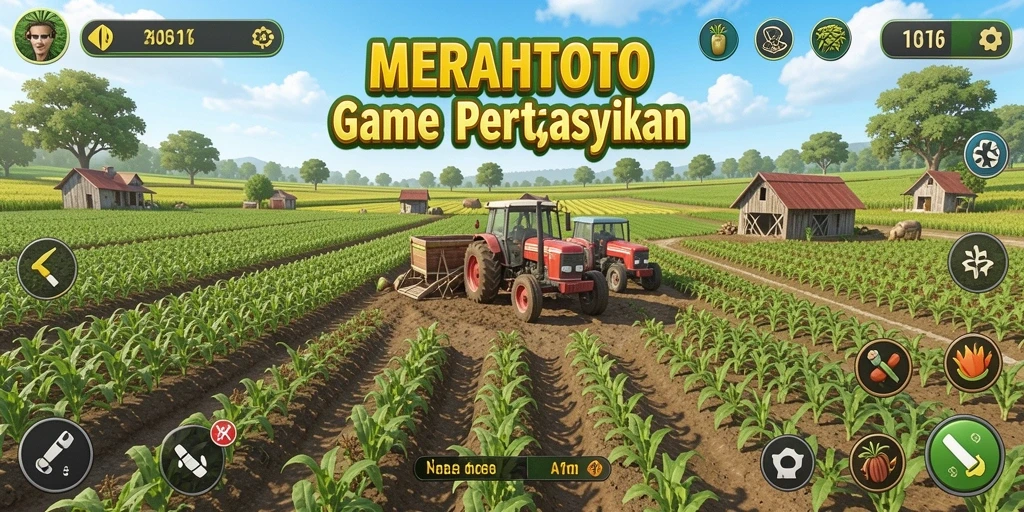 Gameplay <strong>MERAHTOTO</strong> menampilkan aktivitas bertani yang seru dan interaktif.