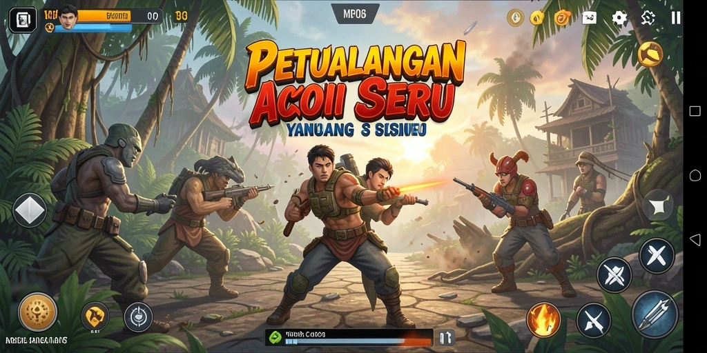 Screenshot MPO08 menampilkan aksi pertempuran yang seru dan dinamis.