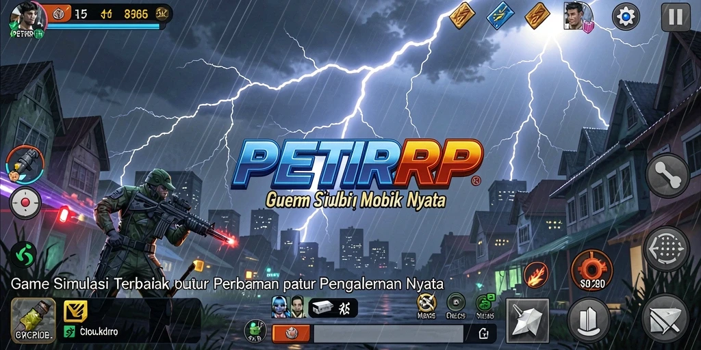 Tampilan gameplay PETIRRP yang menarik dan interaktif.