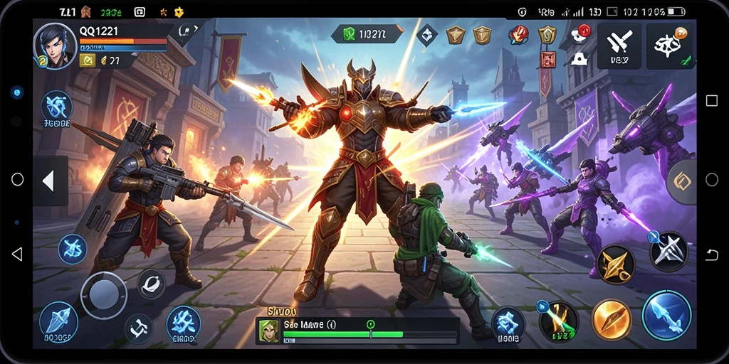 Menampilkan grafik menakjubkan dari gameplay strategi di QQ1221.