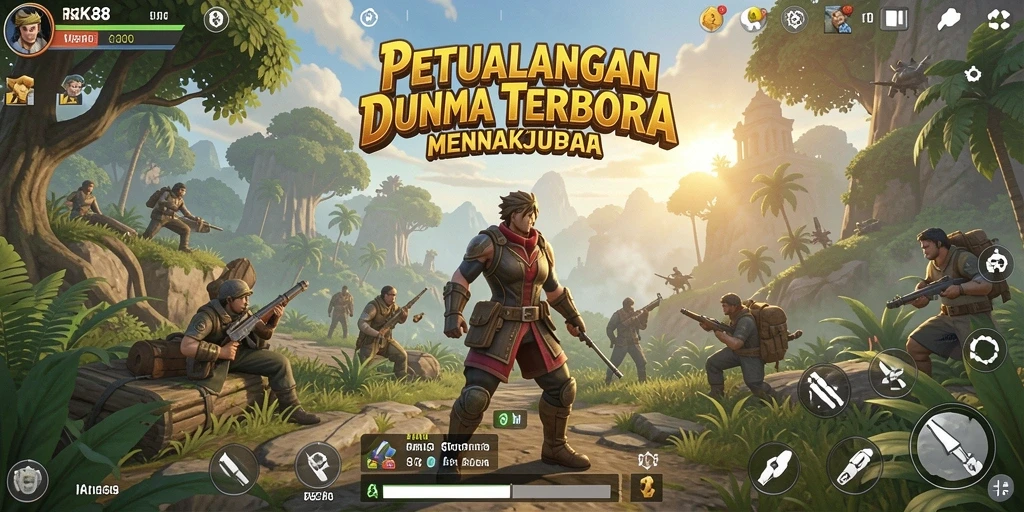 Screenshot gameplay menarik dari dunia terbuka RK88.