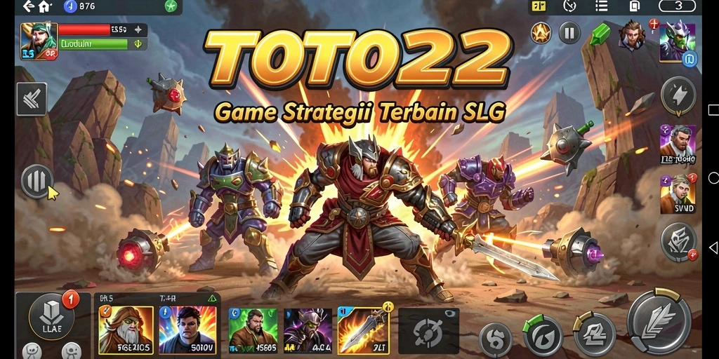 Tampilan utama gameplay SLG di TOTO22 yang seru.