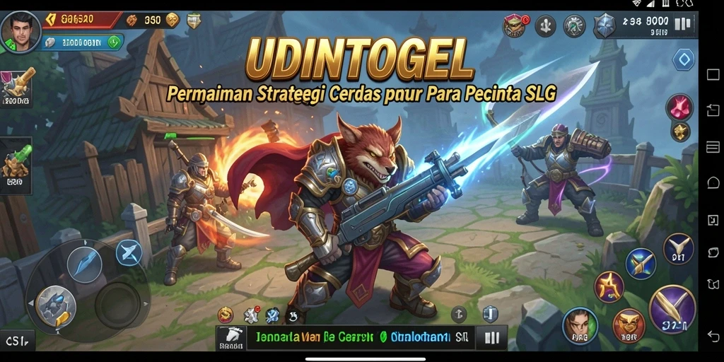 Tampilan gameplay menakjubkan dari UDINTOGEL dengan aksi SLG yang seru.
