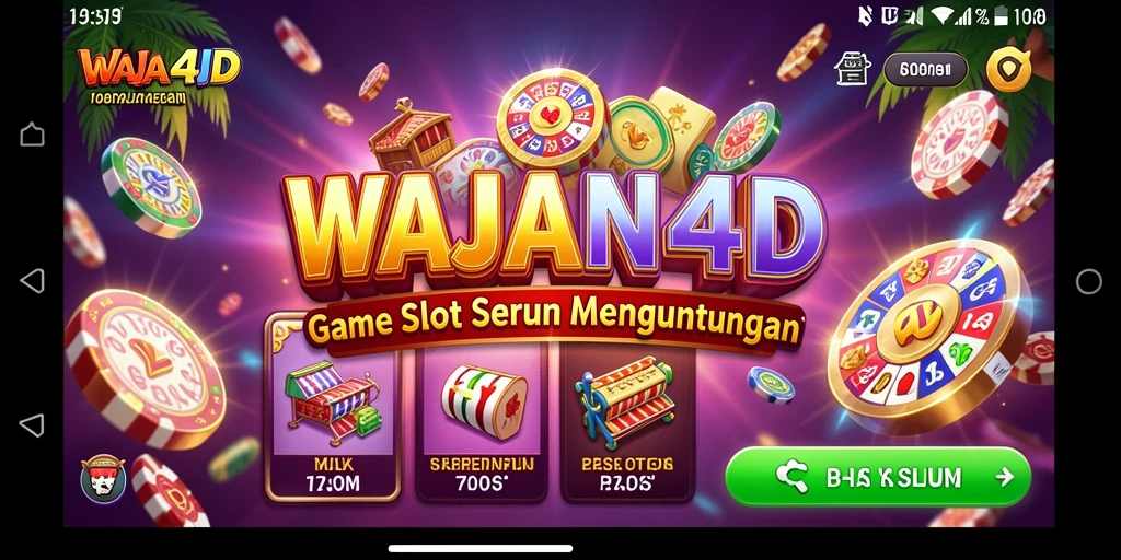 Tampilan menarik dari gameplay WAJAN4D yang penuh warna.