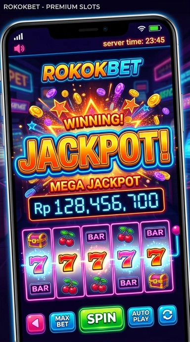 Tampilan utama aplikasi Rokokbet yang ramah pengguna.