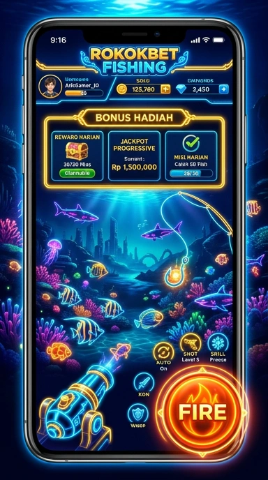 Screenshot aplikasi Rokokbet menunjukkan berbagai kategori aplikasi.